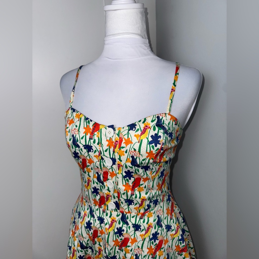 Alice + Olivia Nella Button-Front Dress/ Size 2 - Picture 3 of 10